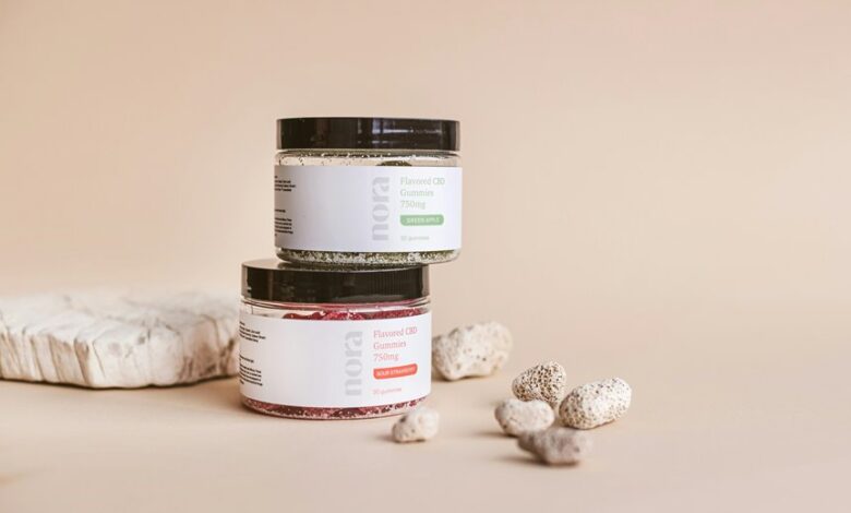 cannabidiol infused gummy candies